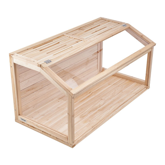 Wooden Hamster Cage Habitat 32 in Clear Mice Rodents Small Animals Cage